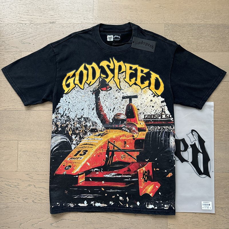 Godspeed Race Car Graphic Short-Sleeve T-Shirt