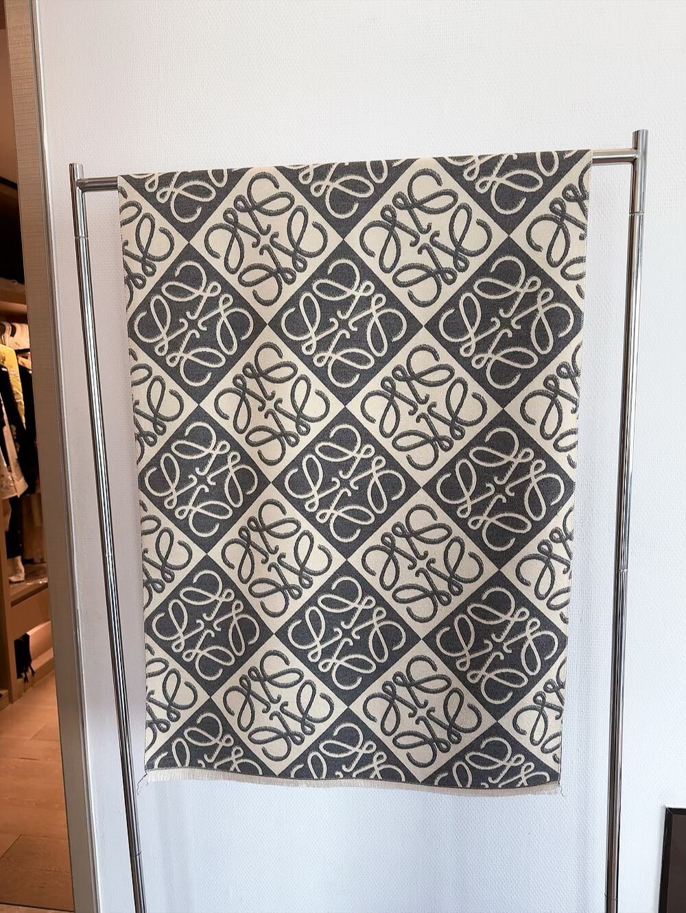 Loewe Reversible Anagram Fringe Scarf